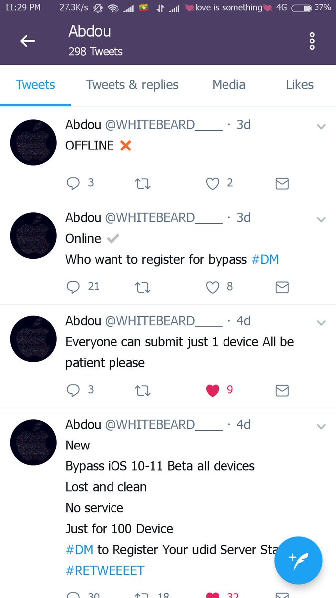 MyanmarGSX's tweet photo. This man is Scammer Be alert ๐๐๐๐@WHITEBEARD____ ๐๐๐๐
Liar he said he is muslim
But actually not,
He took usd 100 from me and blocked me ,
#Scammerlist
#RT RT RT https://t.co/PATb7sbDsm