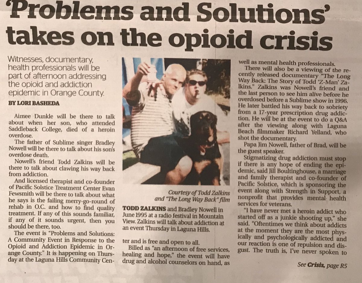 Solstice_US's tweet photo. @PACSOLSTICE @StrengthSupport solutions #OpioidEpidemic in #lagunahills #sublime #nowellfoundation @latimes https://t.co/VigQ5j1MPF