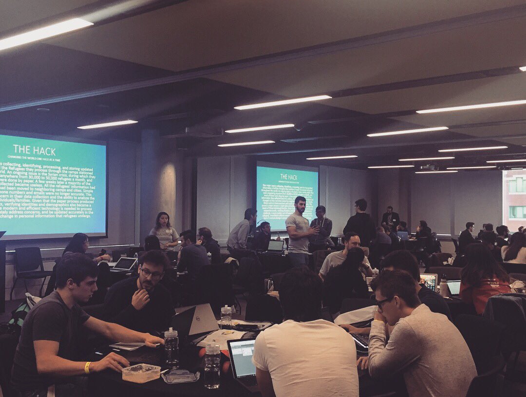#BlocHacks2017 <a href="/dev_bloc/">DevBloc</a> #tech #hackathon #hack #hackers #innovation #coding #developer #software #engineer #challenge #unhcr #refugees #refugeecamp #solutions #refugeeswelcome  #welcomerefugees #hardware #socialcause #technology #programmer #computerscience #montreal