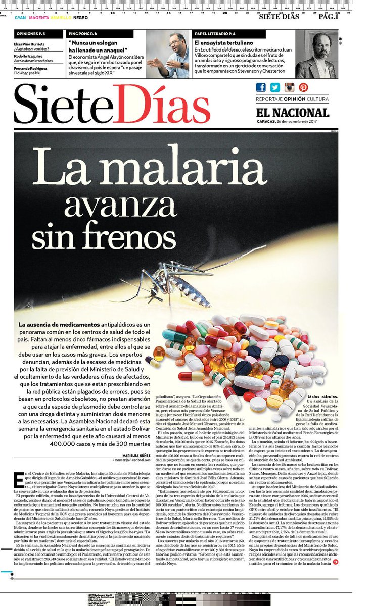 svinfectologia's tweet photo. #Malariahoy 24 de noviembre Entrevista Dr Noya
La malaria avanza sin frenos https://t.co/2DiYu714zX vía @elnacionalweb https://t.co/PwQeMORHIK
