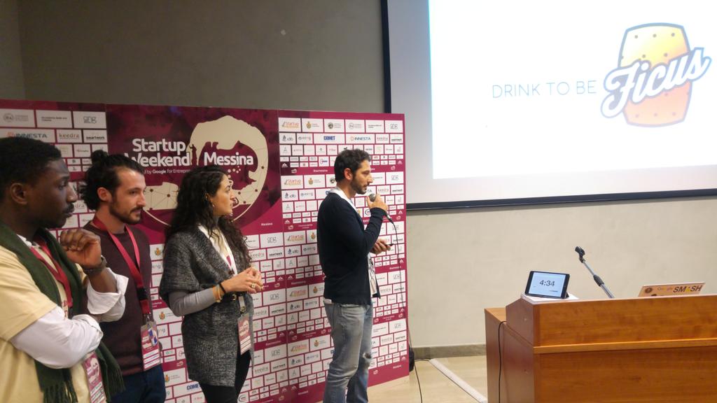 Tocca adesso al team di Ficus: la startup che offre un drink realizzato dall'estratto del fico d'india. Antinfiammatorio, rinvigorente e antiossidante. #swmessina #avaiava