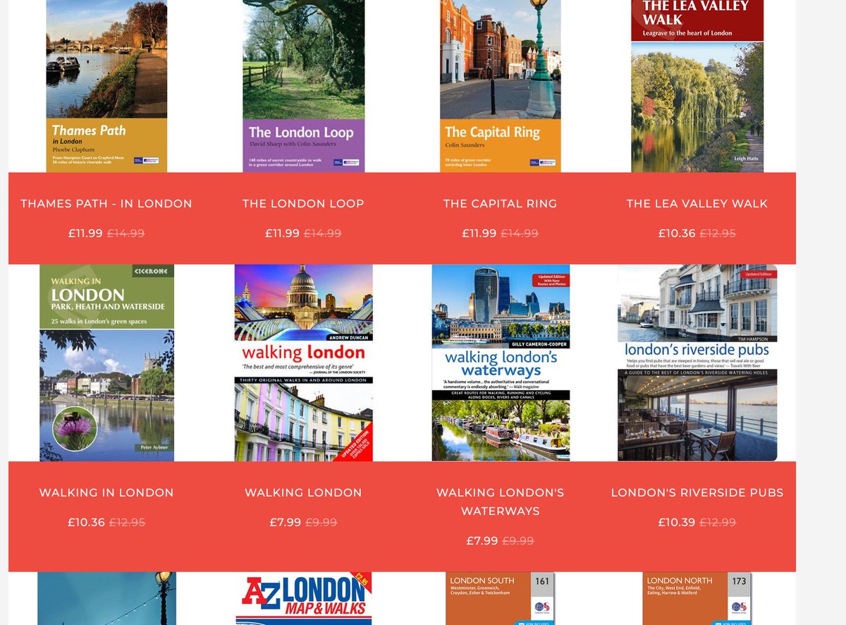 walklondon's tweet photo. Explore London on foot with these fabulous walking books in the National Trail Black Friday event.  Up to 20% off all products until tomorrow. https://t.co/pC8kCHVOJy https://t.co/NGMKkgOUmc