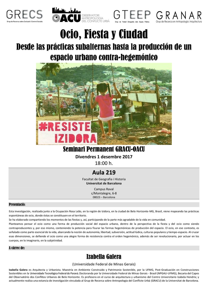 _OACU's tweet photo. Estamos que lo tiramos! Esta semana dos nuevos Seminaris #OACU / #GRACU en la @GH_UB No os lo perdáis, miércoles y viernes! Salut https://t.co/rDGKAuKcgI