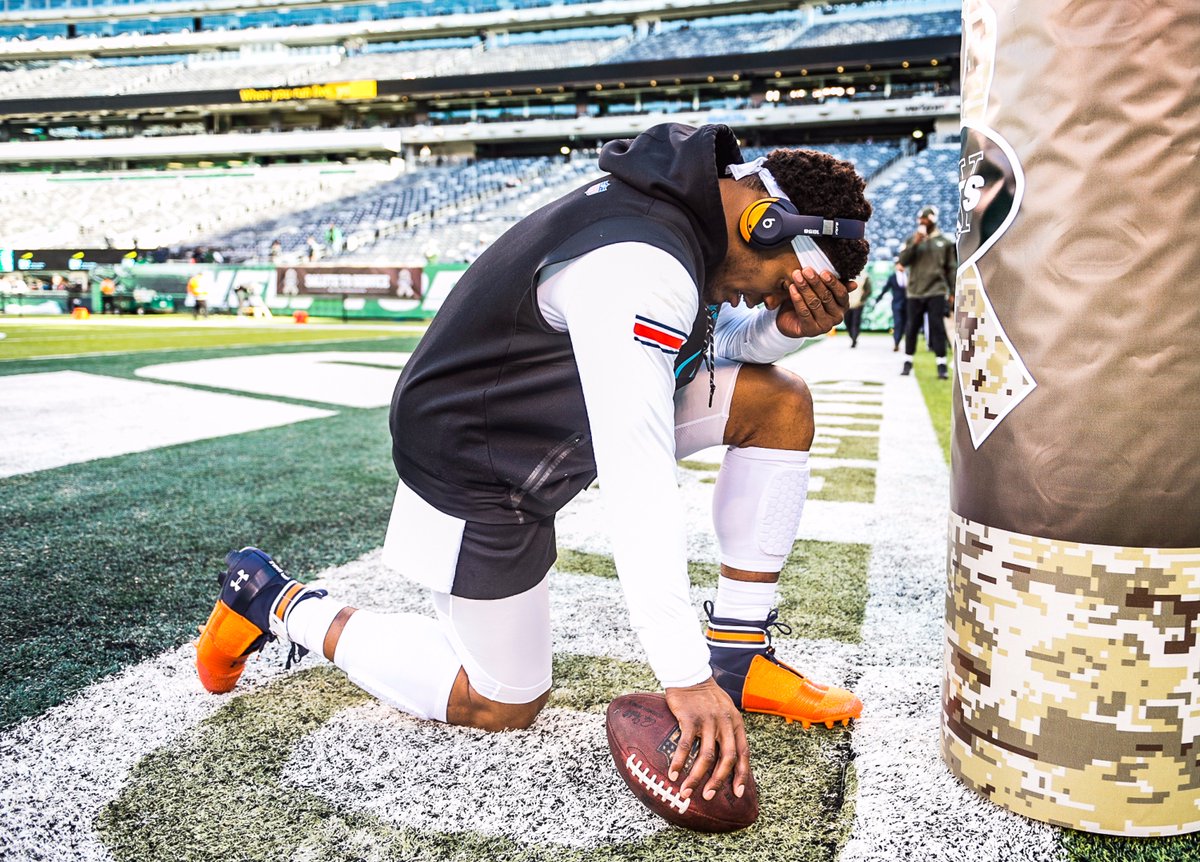 Panthers's tweet photo. Cam before the storm. https://t.co/VEQb4OdugV