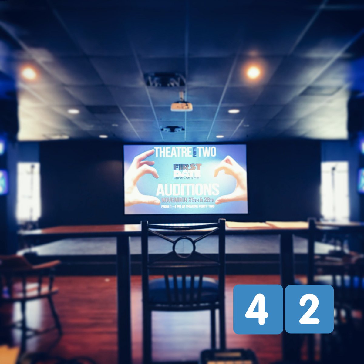 TheatreFortyTwo's tweet photo. First Date Auditions!  Theatre Forty Two officially begins its journey today! #lifegivesartmeaning #t42 https://t.co/3aWmMMzVk6