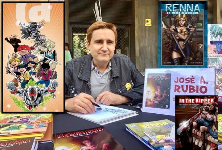 AfterCOMIC's tweet photo. Tendremos a los autores que conforman nuestro sello, firmando sus obras en el stand de @AfterCOMIC durante el @SalonComicZgz. Para empezar: #JoseAntonioRubio. Escritor y guionista de #Renna #LittleRenna #Eurocorps #InTheRipper o #RenglonesEspirales #AfterBOOKS https://t.co/lHyDSQDV9y