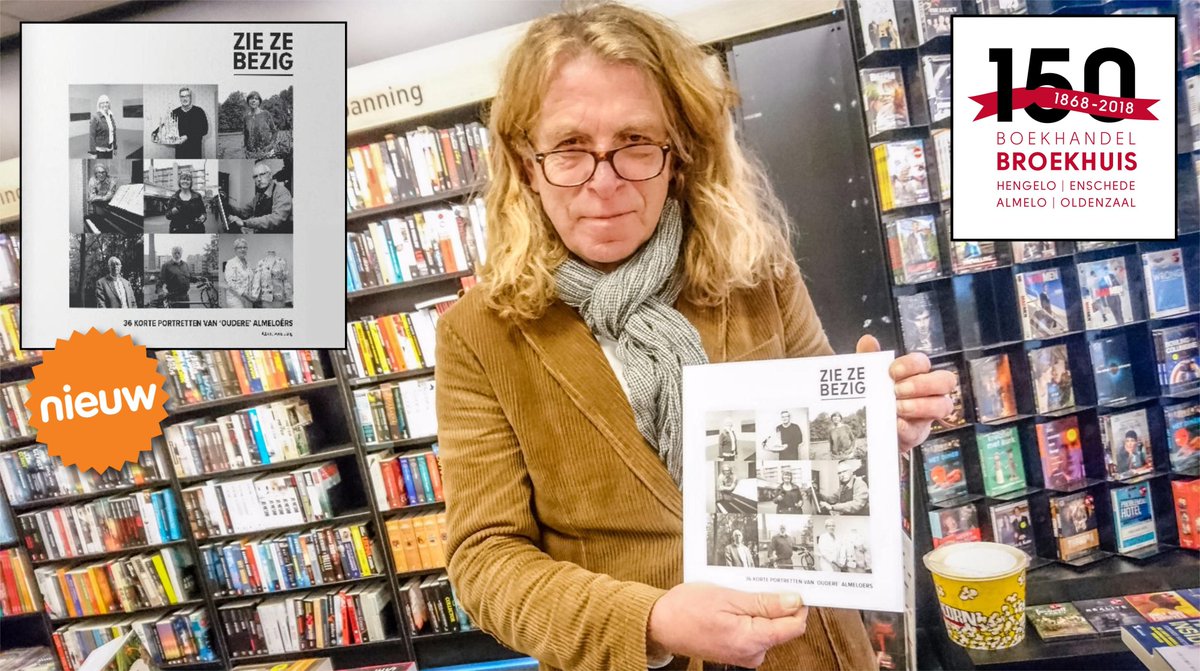 AANRADER VAN BROEKHUIS: 'Zie ze bezig; 36 korte portretten van 'oudere' Almeloërs' (Albert Vondeling)

Prachtige uitgave waarin 36 markante Almeloërs geportretteerd worden door Albert Vondeling. Mag niet ontbreken in uw boekenkast! Nu verkrijgbaar bij <a href="/AlmeloBroekhuis/">Broekhuis Almelo</a>

#Almelo