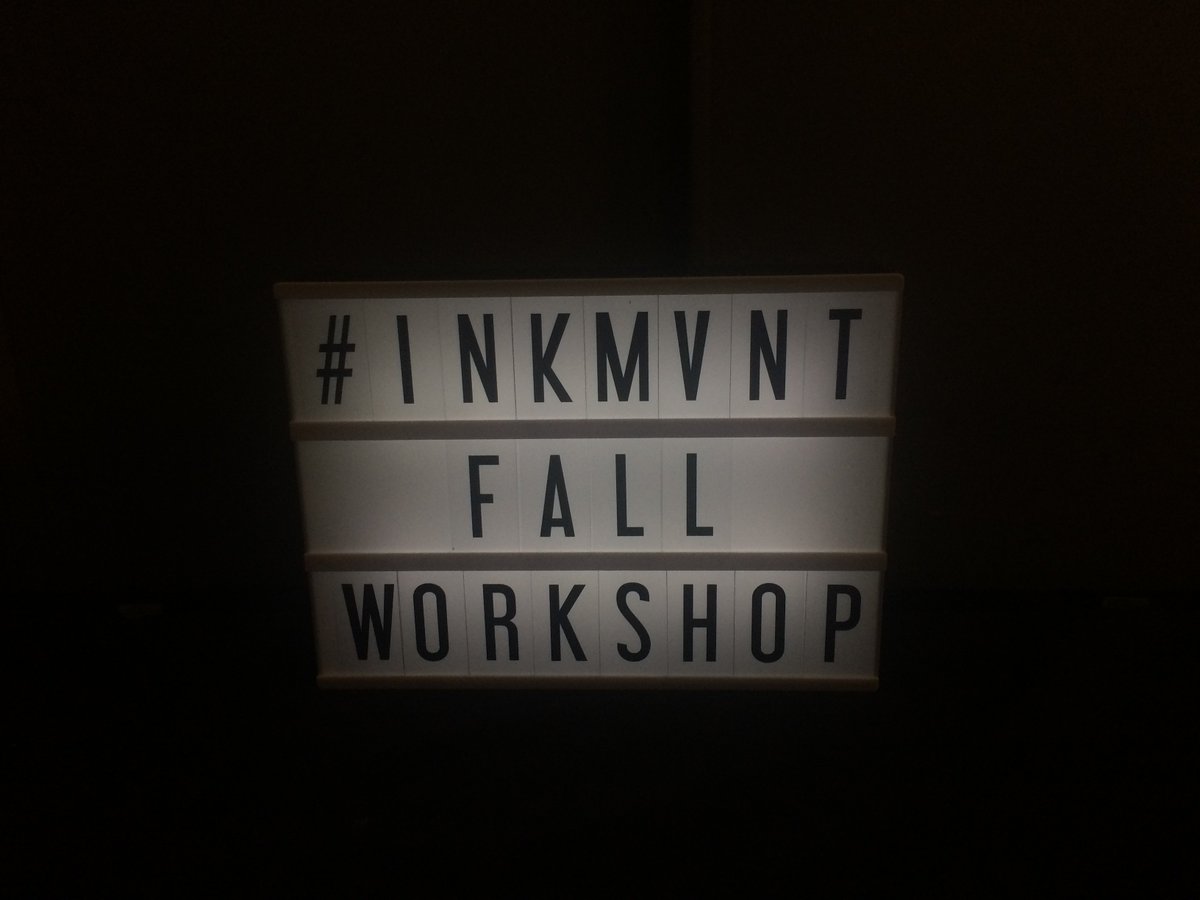 InkMovement's tweet image. Get ready everyone! #fallworkshop