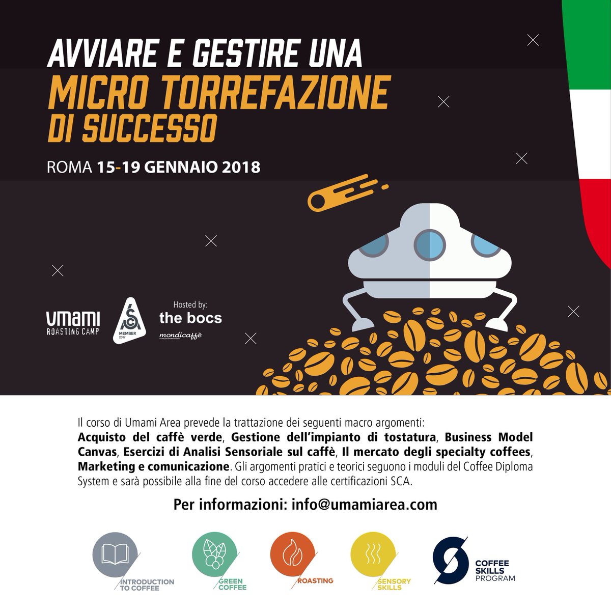 UmamiArea's tweet photo. Il nuovo modulo di formazione di Umami Area a gennaio 2018 per un approfondimento del modello di business info@umamiarea.com
#sca #umamiarea #authorizedscatrainer #canvas https://t.co/kRFXT53Xco