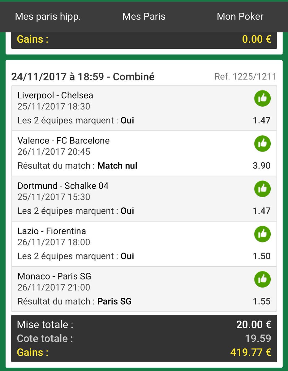 teamDPC's tweet photo. [#BlogDuTipster] 
  🍀Merci @UnibetFrance pour ce #BlackFriday on a pu se faire plaisir! 
👉#5Championats
👉#5Matchs 
👉#5analyses 
🏦Côte @UnibetFrance 
💵20€👉420€✅🤑🤑

👉RT Si tu veux retrouver les analyses @AnalyseSportiv1 et les pronos  @teamDPC vendredi prochain https://t.co/OUOxXkshLw