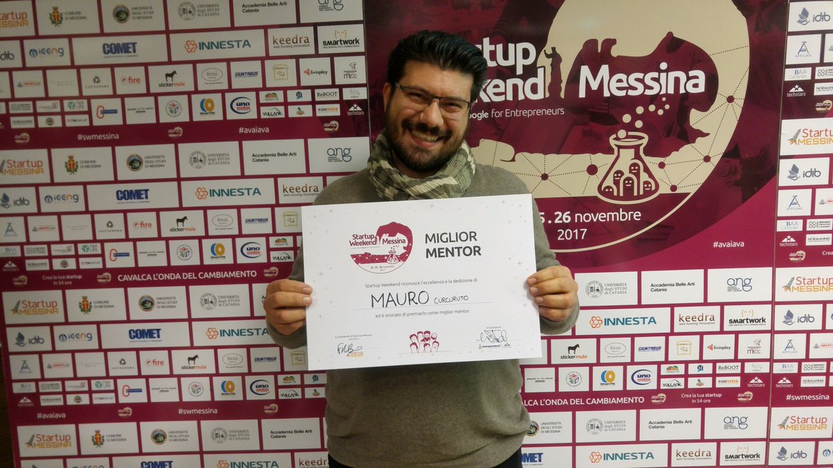 Il mitico <a href="/kugtruper/">Mauro Curcuruto</a> vince il premio Miglior Mentor! #swmessina #avaiava