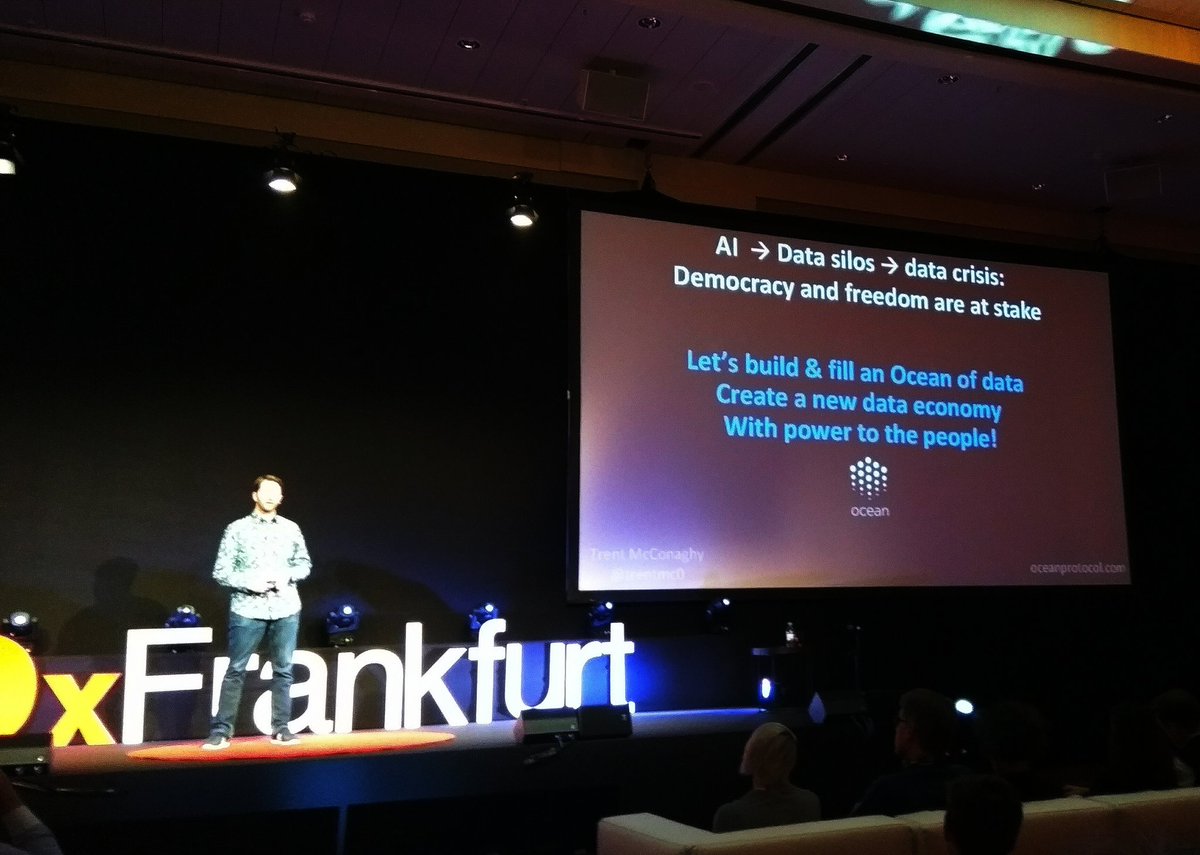 YannisAngelis's tweet photo. Let's build & fill an ocean of #data and create a new #data economy giving back the power to the people. Thank you for this inspiring talk @trentmc0 at #TEDxFFM @TEDxFrankfurt @virtualwonder @MindWise_CK @hackapreneur @blockchain @NEO_Blockchain @BlockChainSmith @BlockchainAge https://t.co/upiBGh26dc