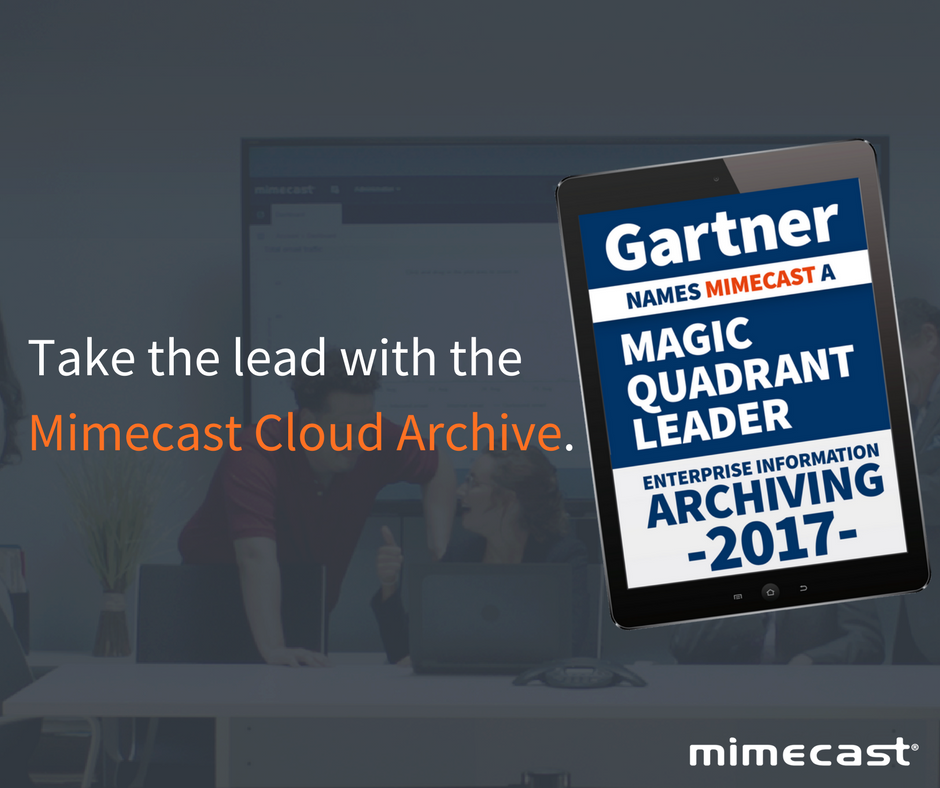Mimecast's tweet photo. Migration of your archive solution is less daunting when you go with a LEADER. Read the @Gartner_inc MQ report now: https://t.co/xtYMeYkIJ9 https://t.co/Ma9LxDwmEt