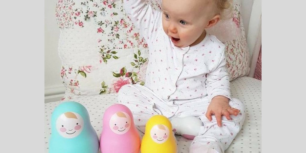 RosaAndBo's tweet photo. The face you pull when you find #BoBunny hiding in the middle our #Nestingbabies the first Russian doll toy safe for toddlers @TheoPaphitis #SBS https://t.co/j2ZiA9UhNa