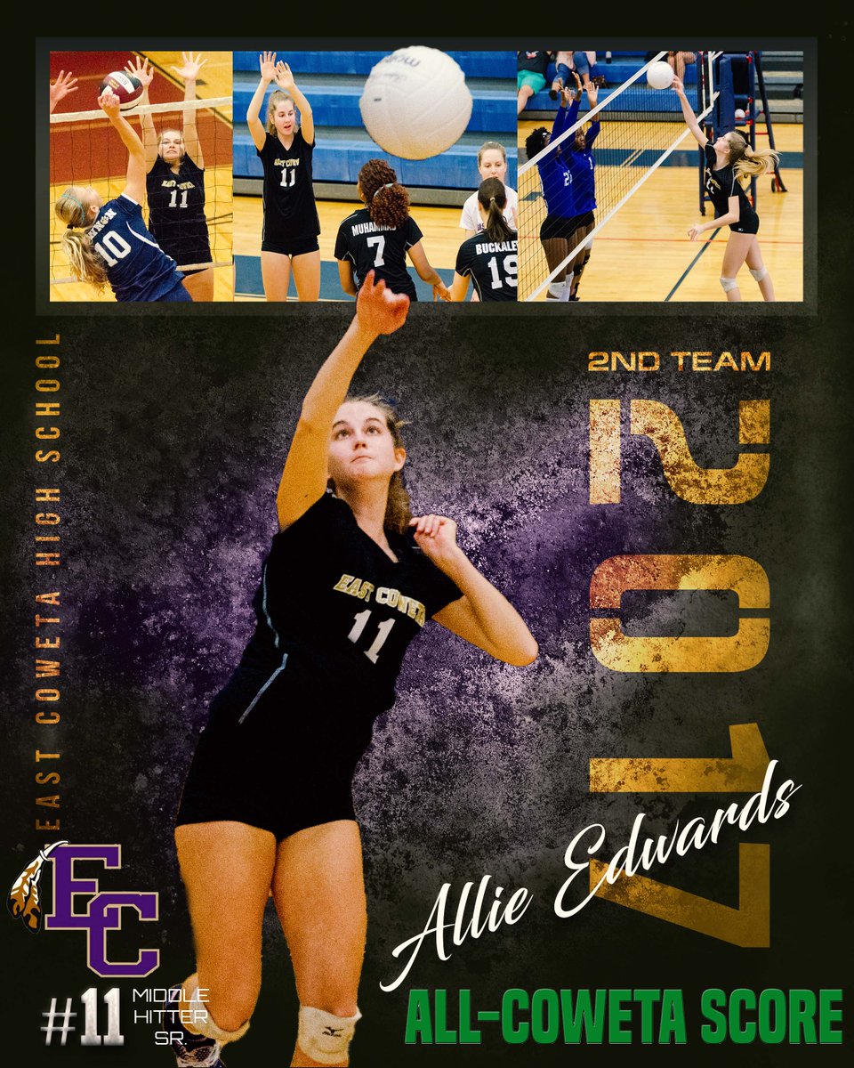 CowetaScore's tweet photo. Congratulations to @ECvolleyball1 senior @alliemaee25 for earning Second Team honors on the 2017 All-CowetaScore Volleyball Team. 
@EastCowetaHigh 
https://t.co/nUn2OrO0zB https://t.co/XdwkK7HN3R