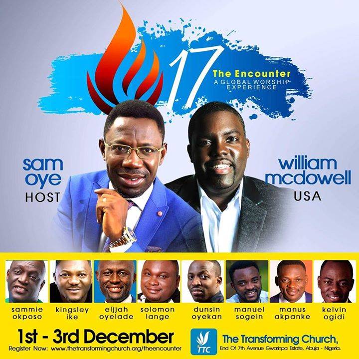 TransformersNG's tweet photo. Is there any man out there who has not been able to find directions for his future and that of his family? God will be revealing mighty things to people at #TheEncounter2017 with @WilliamMcDowell, @SammieOkposo, @SolomonLange and other anointed music ministers. Be there! https://t.co/4IYXpaFN0Y