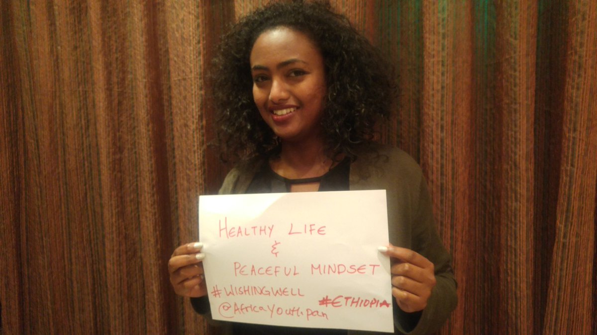 Ruth Dresselgn (@ruthphr) on Twitter photo I wish for healthy life and peaceful mindset #WishingWell
<a href="/AfricanYouthPan/">African Youth Panel</a> #AUEUYPII <a href="/rotaract/">Rotaract</a> <a href="/RotaryEthiopia/">RotaryinEthiopia</a> <a href="/Denmark_Addis/">Denmark in Addis</a> <a href="/AUYouthProgram/">African Union Youth Program</a> <a href="/Africa2point0/">Africa 2.0</a> @WIAInitiative <a href="/aapiafrica/">AAPI</a> I wish for healthy life and peaceful mindset #WishingWell
<a href="/AfricanYouthPan/">African Youth Panel</a> #AUEUYPII <a href="/rotaract/">Rotaract</a> <a href="/RotaryEthiopia/">RotaryinEthiopia</a> <a href="/Denmark_Addis/">Denmark in Addis</a> <a href="/AUYouthProgram/">African Union Youth Program</a> <a href="/Africa2point0/">Africa 2.0</a> @WIAInitiative <a href="/aapiafrica/">AAPI</a>