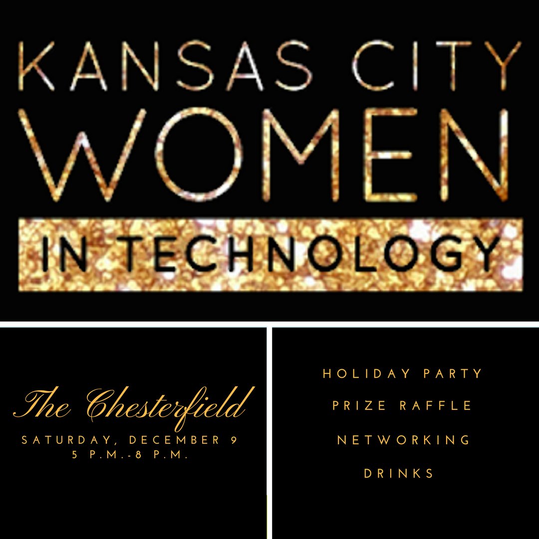 KCWomeninTech's tweet image. Celebrate another great year working w/ #WomenInTech in Kansas City. Join us for our annual (free) Kansas City Women in Technology holiday party. Learn more and register on our Eventbrite page: eventbrite.com/e/kcwit-holida…
