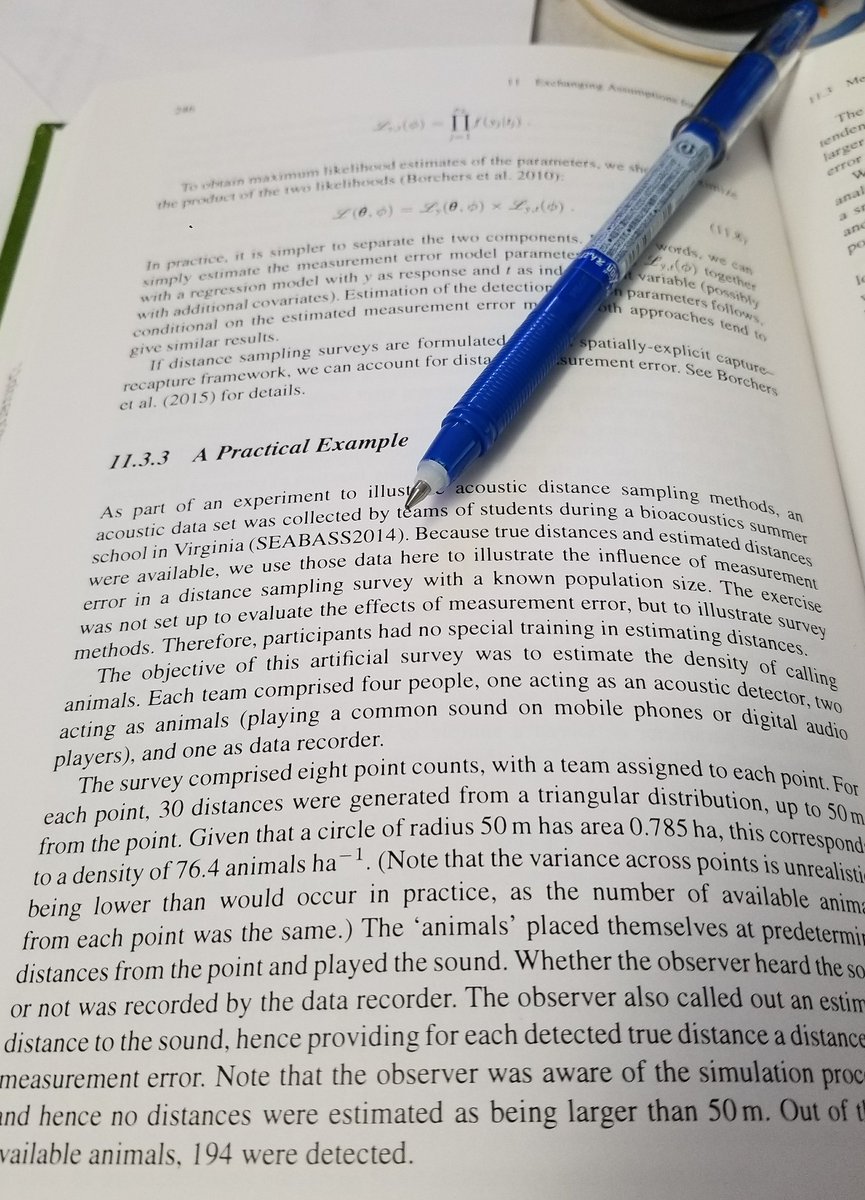sfregosi26's tweet image. When you are reading about measurement error models and you ARE the practical example!! #seabass2014 #acoustics #densityestimation @TiagoALOMarques @dvharris1