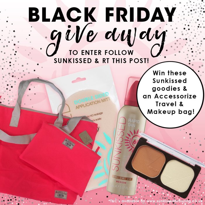 PocketOffers's tweet image. #COMPETITION ! To enter, simply RT this post &amp;amp; follow @WeLoveSunkissed 💕 Ends 26.11.17! UK ONLY 🦇 #win #prize #comp