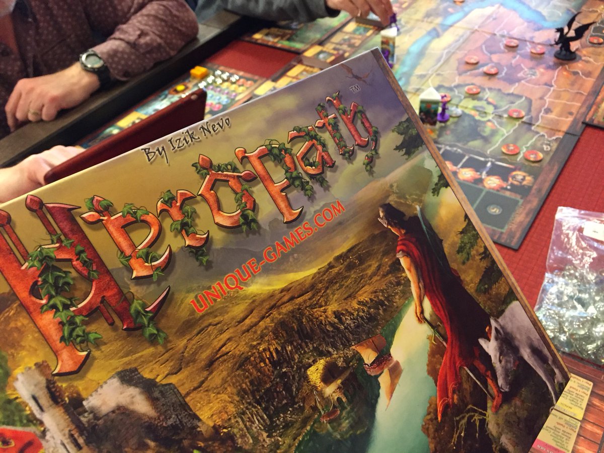 BoardgameCorner's tweet photo. Playing #Heropath today, next up in our @thedicetower Preview line of games. WOW! Amazing quality for a prototype... #boardgames https://t.co/XeLeaYJuaP