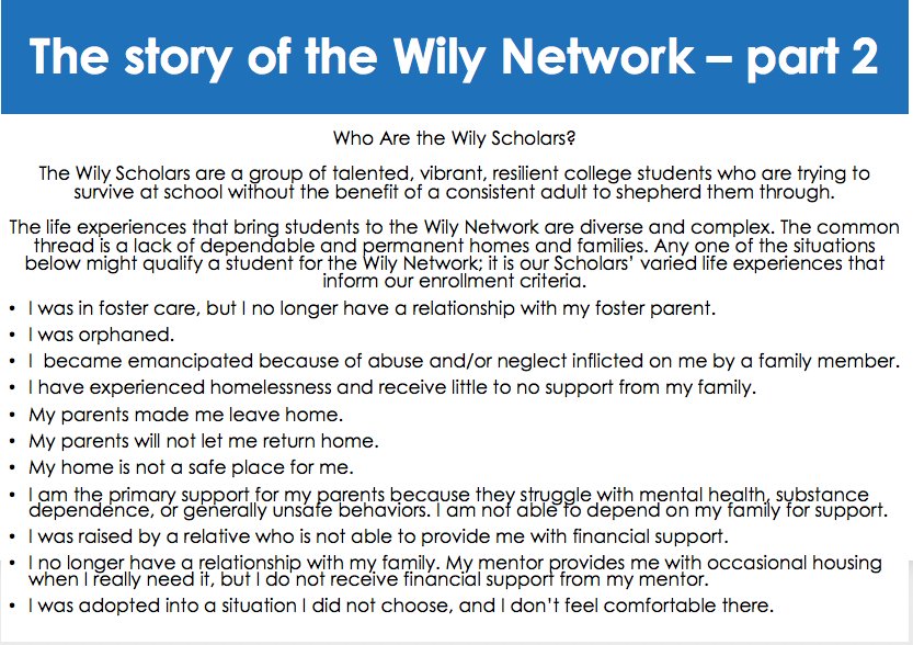 We are all learning about our Wily Scholars. Help us invite more students into our pack. Donate today.
crowdrise.com/o/en/campaign/…