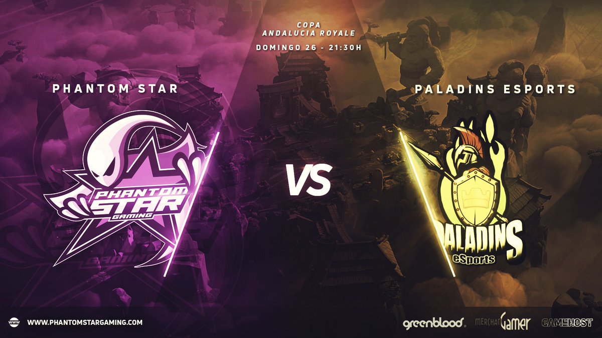 ¡Ultimo partido de Hoy!

Nuestros 👻 juegan a las 21:30h🇪🇸 contra @PaladinsMJ en la #CopaAndaluciaRoyale en la Jornada 6