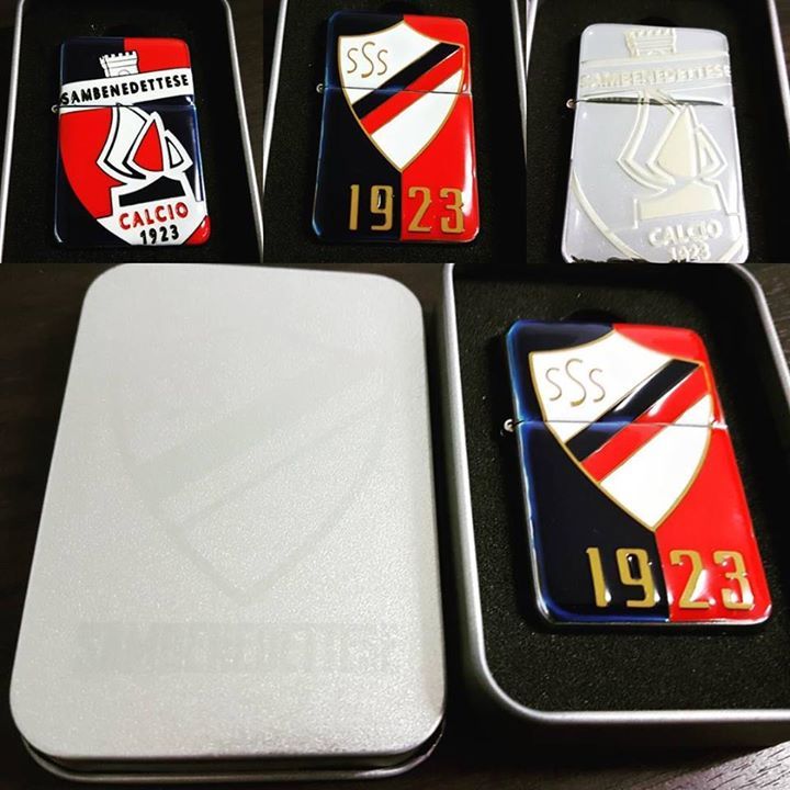 Samb_Calcio's tweet photo. Disponibili nel #SambStore i nuovi #accendini #zippo della #sambenedettesecalcio, confezione regalo. https://t.co/LlVw7WWuSj