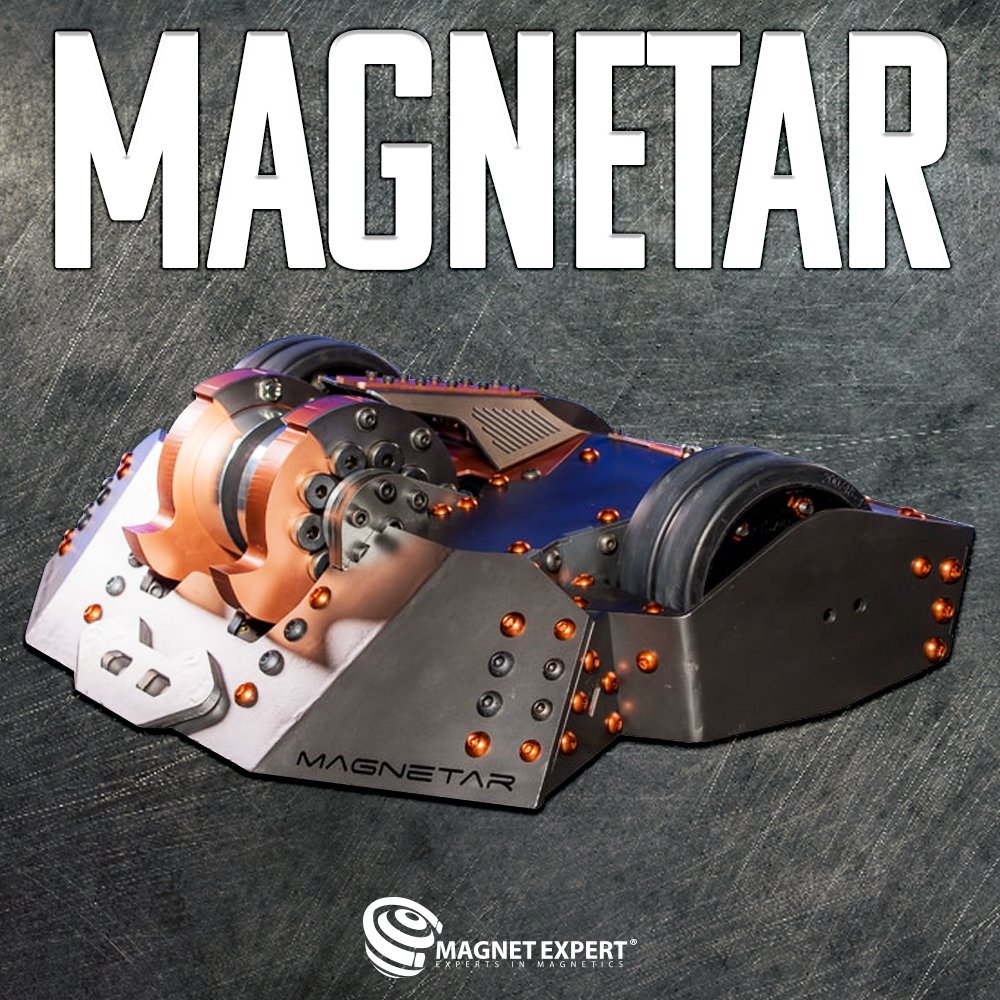 first4magnets's tweet photo. We're supporting Magnetar, are you? Tune into #BBC2 right now to watch @RobotWarsUK and @PulsarRW, the robot that uses magnets! #Magnetar #RobotWars #First4Magnets #Magnets https://t.co/HiWxnstIc8