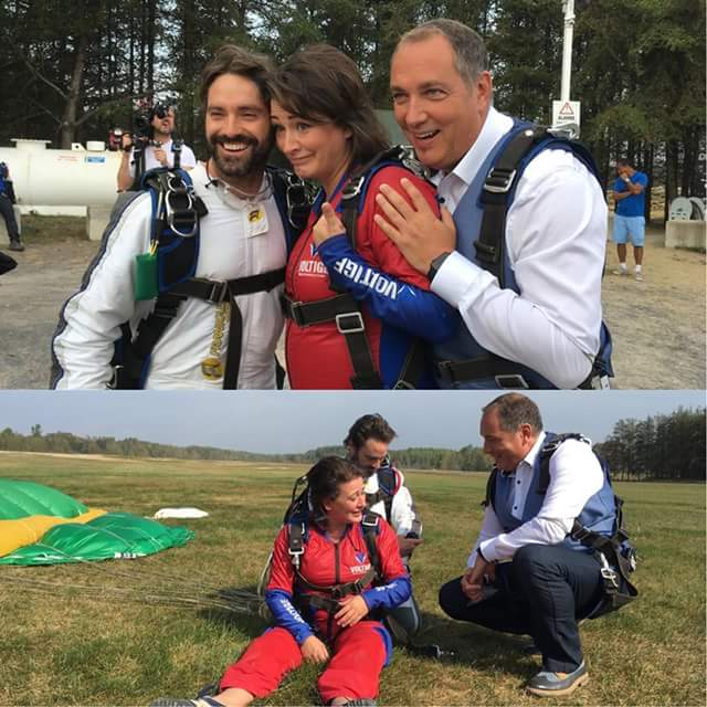 voltige2001's tweet image. Ce soir à 19h sur TVA pour la première diffusion de L'expérience Messmer.  Anick Lemay à fait le grand saut chez-nous en compagnie de Guillaume...à la façon Messmer!!!!
#DifférenceVoltige