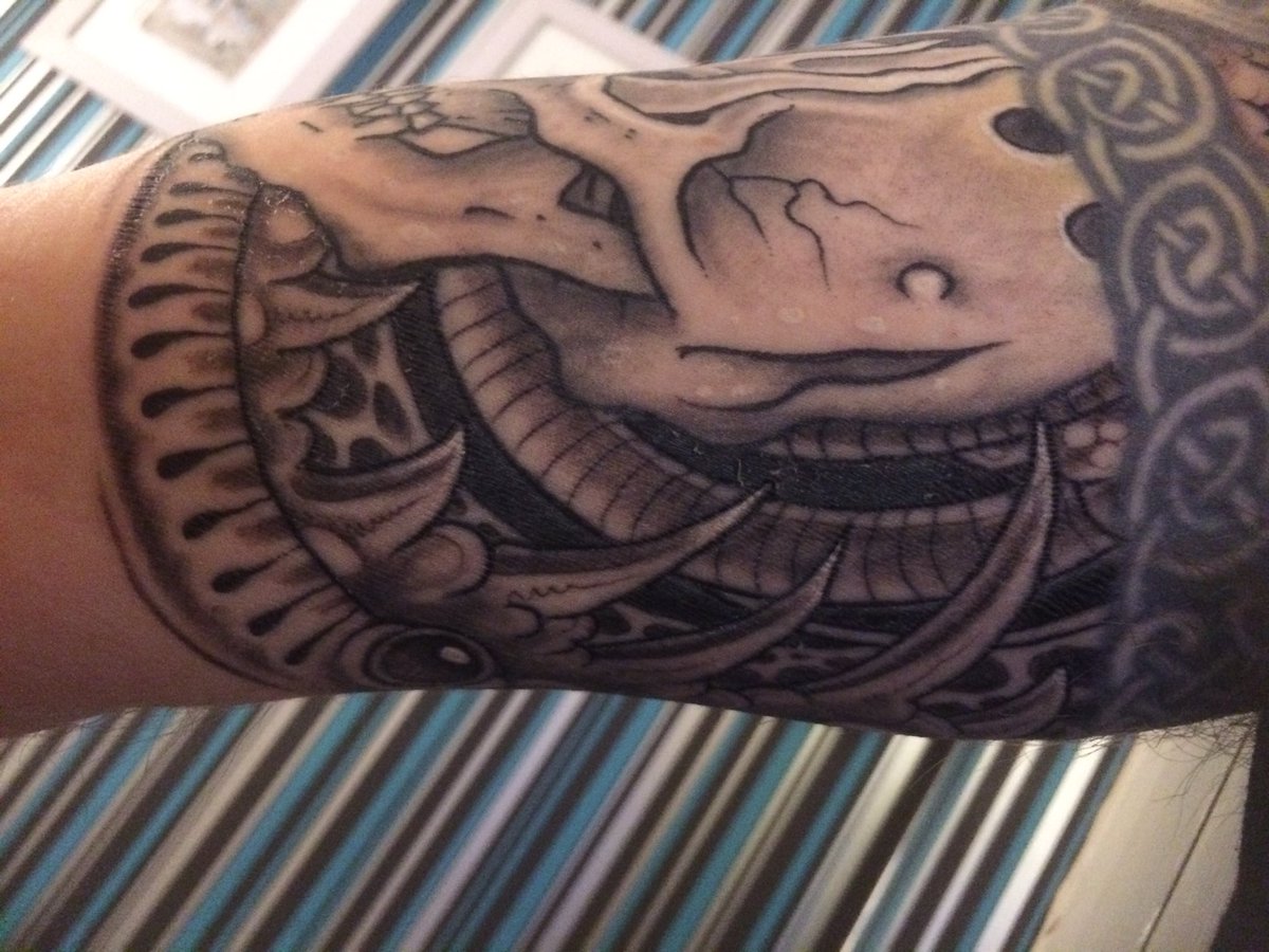 memoriamUK's tweet photo. Had some more ink!#gungho tattoo Moseley Birmingham #richpearson https://t.co/Pt9rgFBlgy