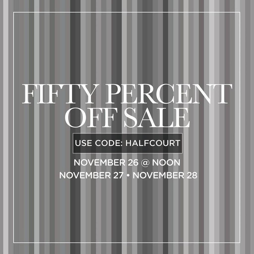 Let the games begin. At this point, everyone is so amped up and ready for the sale that we almost made the newsletter just say GO. For those of you who are new to the program though, it goes like this: Fill up your cart, enter the code HALFCOURT at check… ift.tt/2jq7tYZ