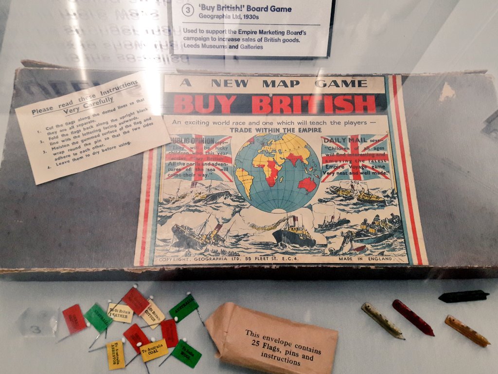 lizbruton's tweet image. Is British government&apos;s #Brexit trading strategy informed by this 1930&apos;s &apos;Buy British&apos; boardgame &quot;an exciting race ... [to] trade within the Empire&quot;?? #brexitboardgame