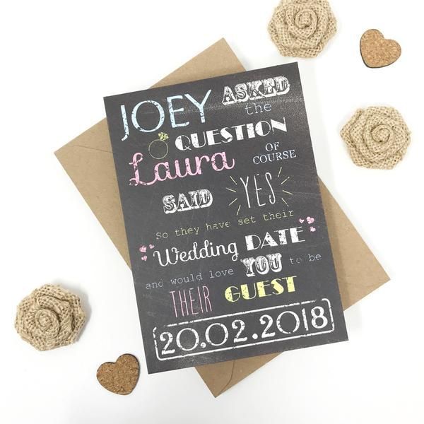 podekko's tweet photo. Chalk effect save the dates with a splash of colour look great against the blackboard background. https://t.co/OfhpaNCFPW #rustic #wedding https://t.co/8388waJFeo