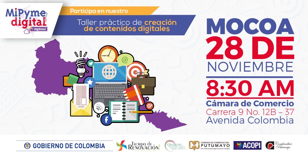 Transforma_Dig's tweet photo. La tecnología traspasa fronteras, inspiramos la #TransformaciónDigital a través del taller #MiPymeRegional de Creación de Contenidos Digitales. ¡No te lo pierdas! #MocoaDigital https://t.co/s1kWVqKpIj https://t.co/MsZSK0GvzU