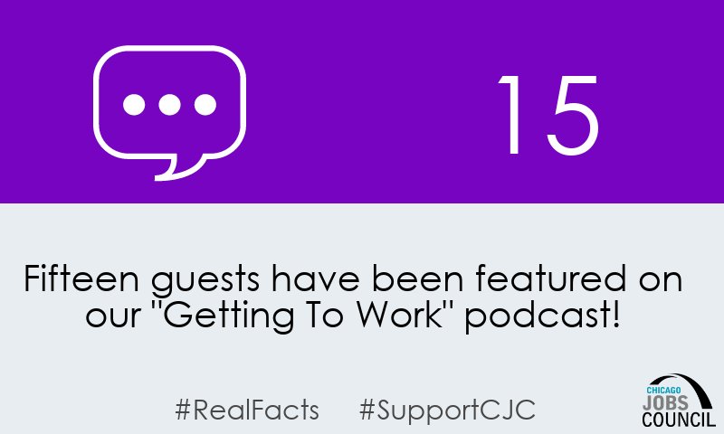 ChiJobsCouncil's tweet photo. Haven't checked out our podcast yet? Listen today! https://t.co/TVSjwkoAtj #supportCJC #realfacts #GivingTuesday https://t.co/bBnV9JY1Yy
