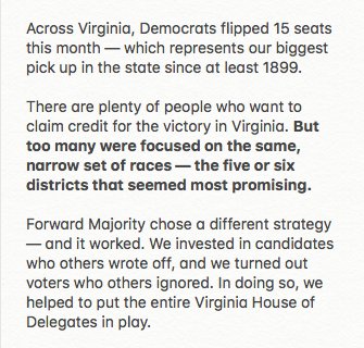 LOrion's tweet photo. WANT more WINS like #VIRGINIA 
Join the #ForwardMajority … HOW many seats did BERNIE win? @MoveOn ..come on get #Progressive AGAIN. https://t.co/z2Tu7U1Dph https://t.co/cdeJuQKvYc