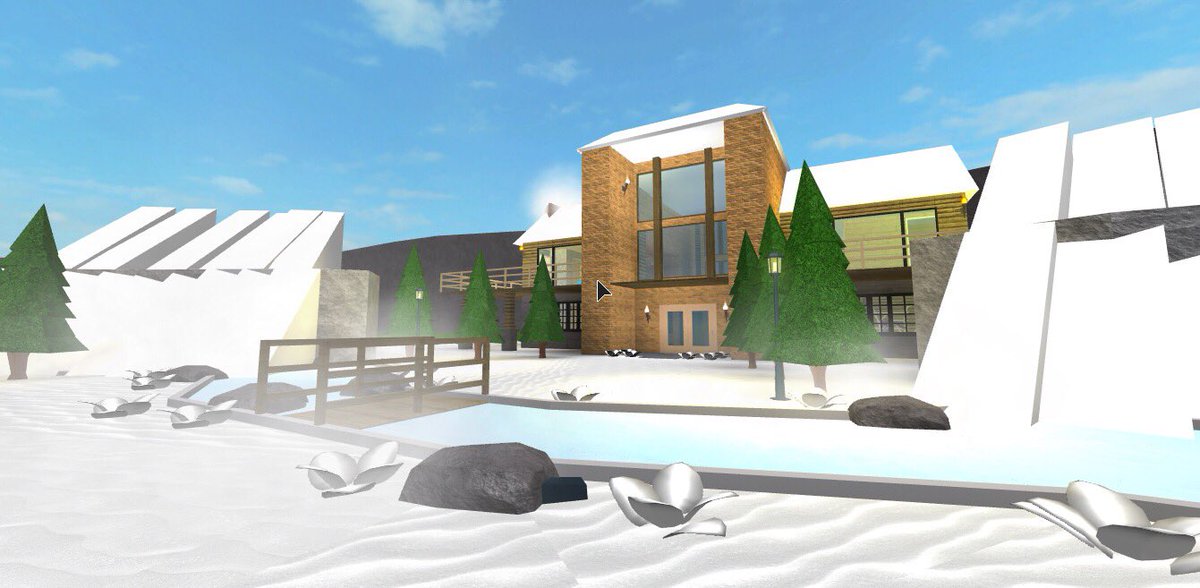 Roblox Bloxburg Winter House