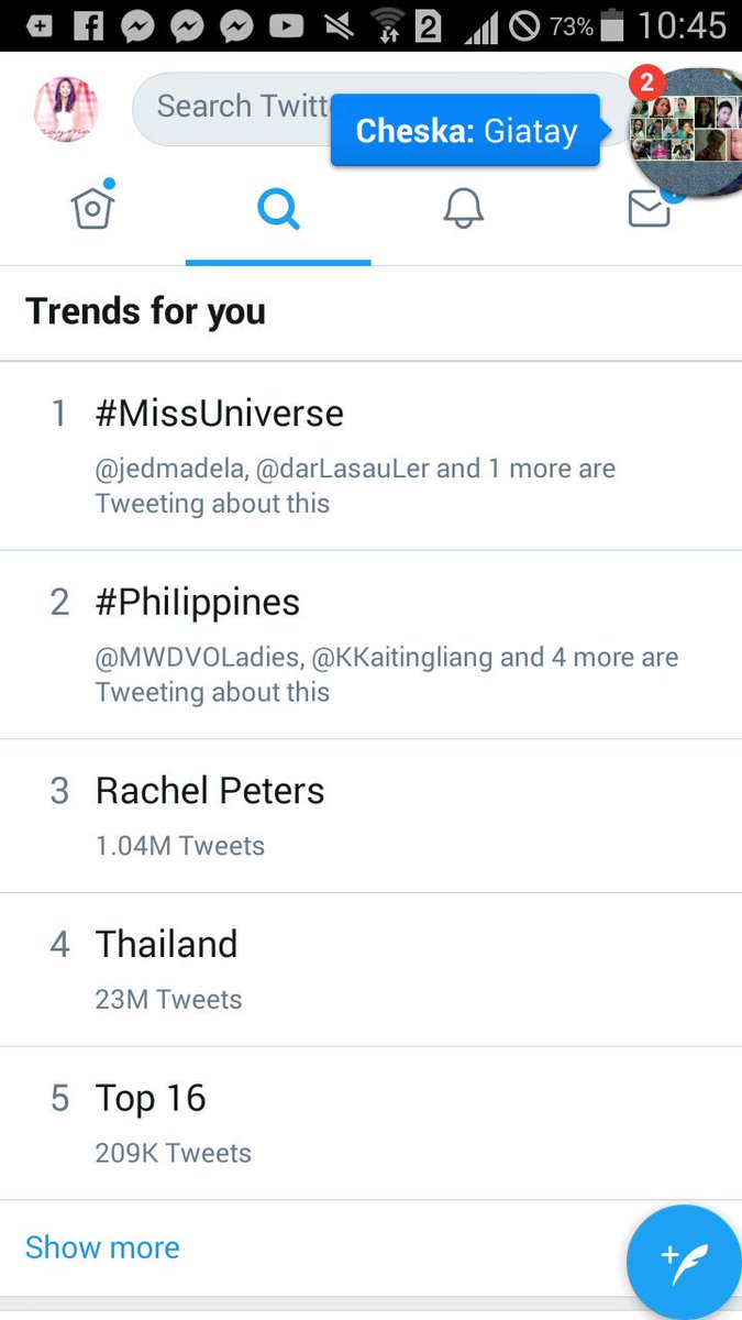 AizeeAct5's tweet photo. Awww!#MissUniverse #Philippines #RachelPeters https://t.co/RWDyO4JqWA