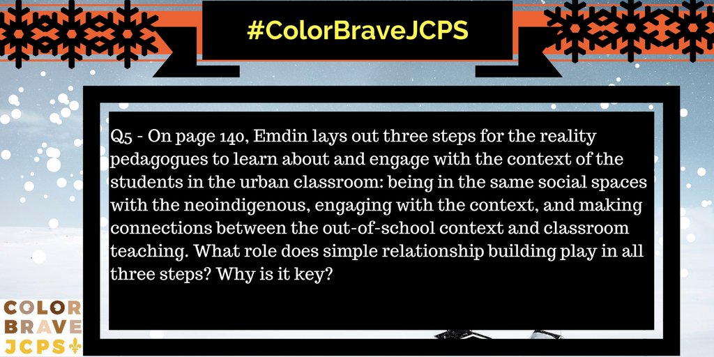 ColorBraveJcps's tweet photo. Q5 -
#ColorBraveJCPS
#UrbanEd https://t.co/sAPAGS343N