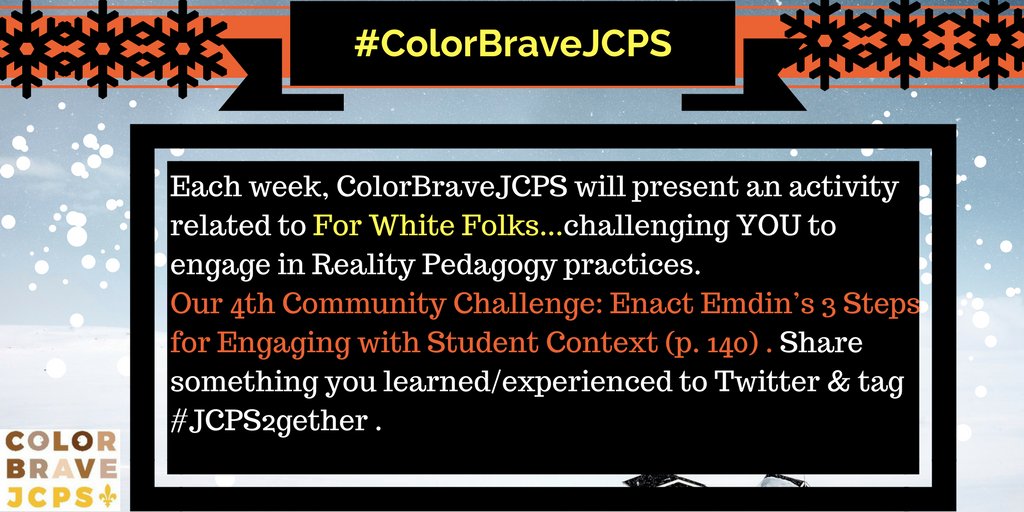 ColorBraveJcps's tweet photo. .@jcpsforward @colorbravejcps Time for the #CommunityChallenge
#ColorBraveJCPS
#UrbanEd https://t.co/YizrlRb4x6