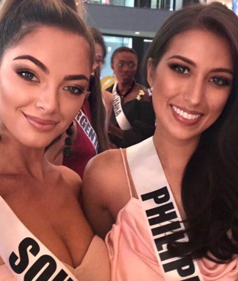 Yung eksenang Demi and Rachel. Both should be celebrated! Congratulations, ladies! #MissUniverse https://t.co/WQEQ5yP1m7