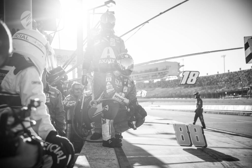 NASCAR's tweet photo. Waiting. https://t.co/SKdjJLJeWc