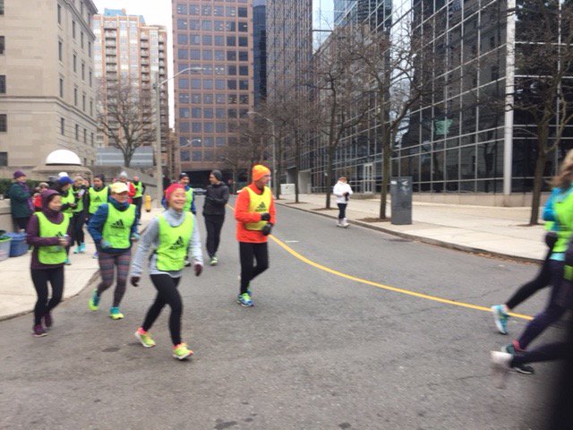 DMyke26_2's tweet photo. “Success is no accident. It is hard work, perseverance, learning, studying, sacrifice and, most of all, LOVE of what you are doing.” - Great kick off run @jhboston26 @Manulife employees. Thanks to Coach Greg Meyer and @EasterSealsON for the support! #TeamManulife #TeamHancock https://t.co/HeXlpZYKhR