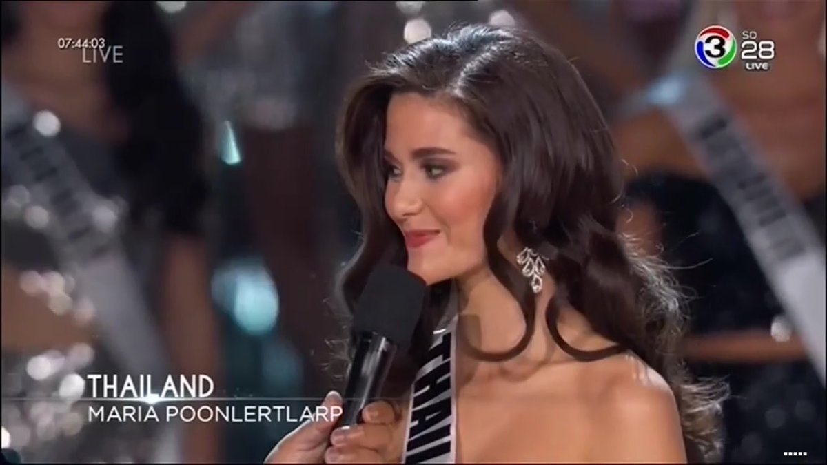 ขอบคุณที่ทำให้คนไทยมีความสุข รักเธอมาก #มารีญา 😘😘😘 <a href="/marialynnehren/">Maria Ehren</a> 👸🏻 #Top5 #MissUniverse #THAILAND 🇹🇭🇹🇭🇹🇭