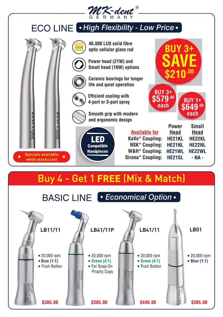 BORG_dental's tweet photo. We are pleased to announce END OF YEAR promotion of MK-Dent Products! Call us on (03) 9329 6276 to place an order.
#dental #mkdent #sale #endofyear #borgdental
This promotion is Valid until 31st-Dec-2017 https://t.co/zfwyJlgY3E