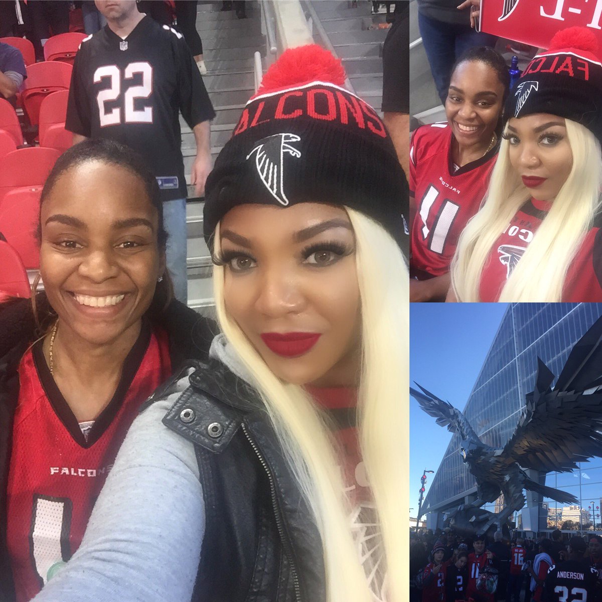 priyankabanks's tweet image. #FalconsVsBuccaneers  #issawin got to see 👀 @TGdadon1 up close 🙌🏽