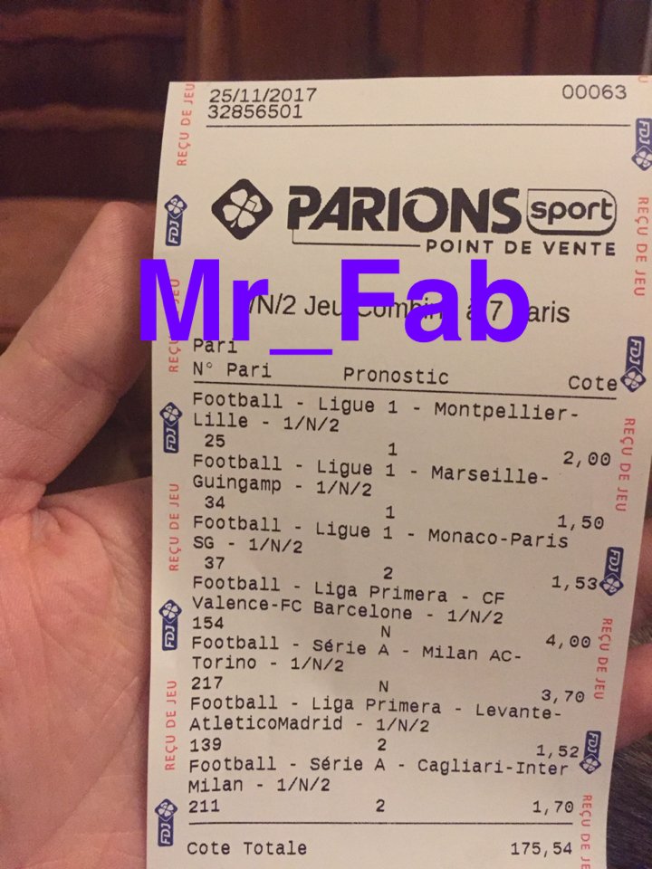 FabDu88's tweet photo. Mercé la @FDJ @ParionsSportPDV @ParionsSportEL #ParionsSport #TicketFun #FDJ #Ticketfeeling #Coteà175 https://t.co/K9rjsJWZzi