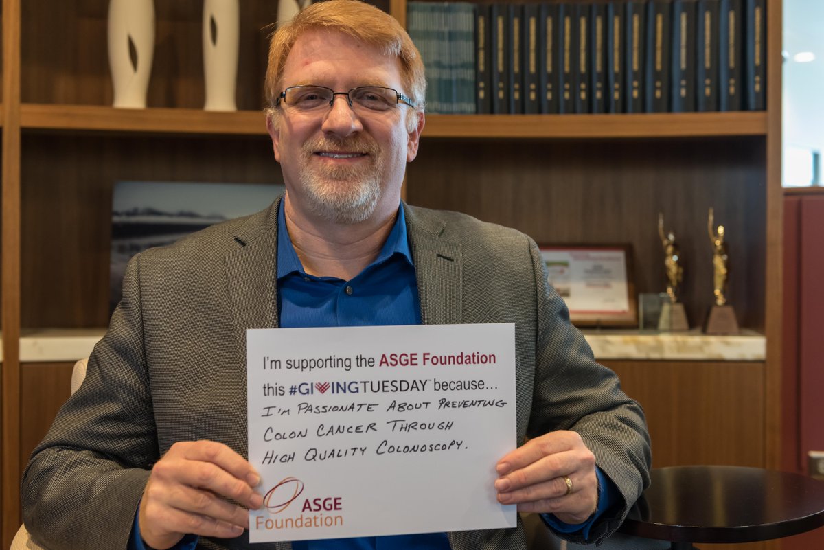 ASGEendoscopy's tweet photo. Join Jason A. Dominitz, MD, MHS, FASGE and the #GivingTuesday movement to help prevent colon cancer. https://t.co/h6KtSXYZoh https://t.co/ERFWhUKMFk