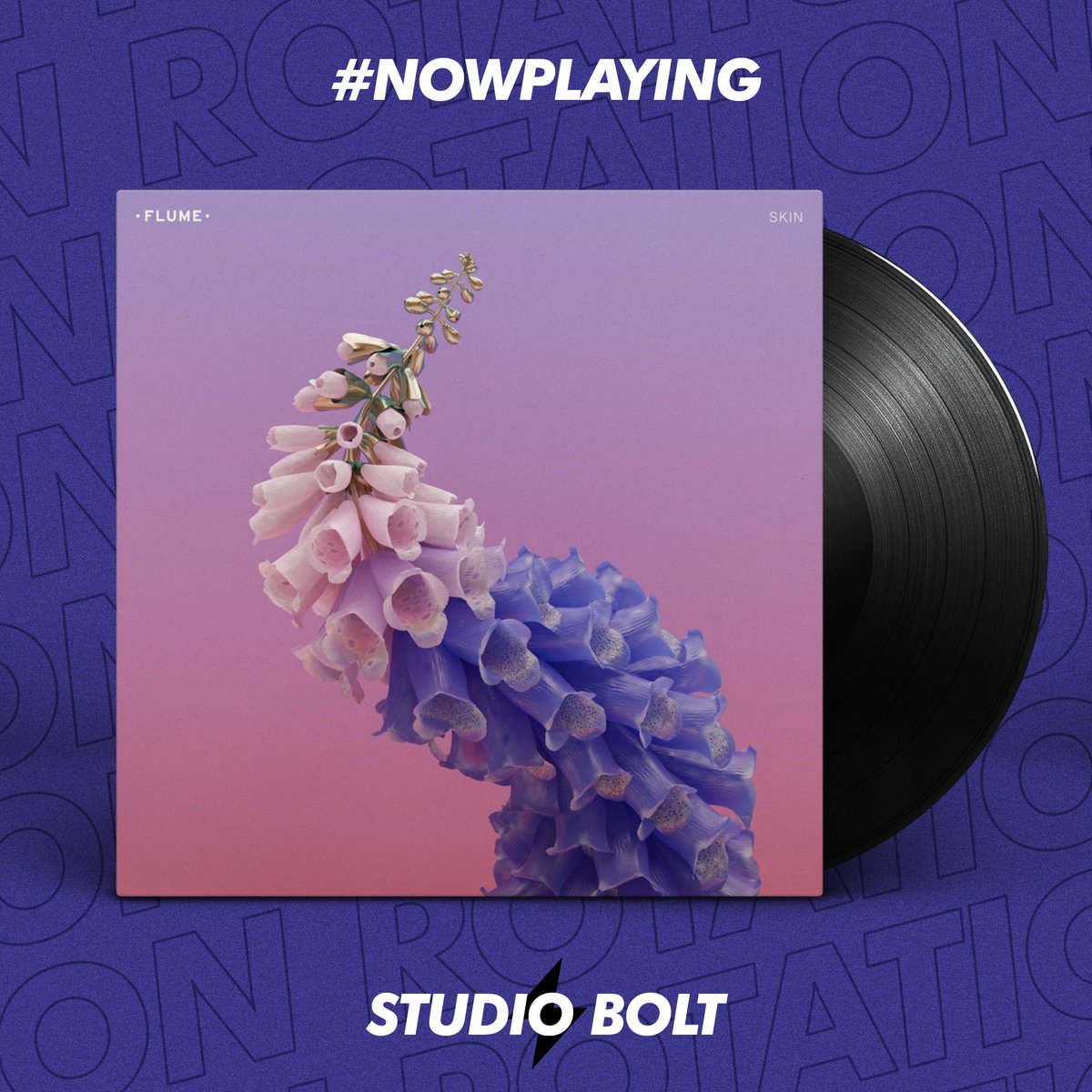 StudioBolt's tweet image. ‘Skin’ by Flume is getting a lot of airplay in the studio this week. Great ‘getting stuff done’ music! 
.
.
.
#nowplaying #onrotation #albumoftheweek #vinyl #music #nowspinning #edm #rock #pop #hiphop #creativeagency #designagency #design #bournemouth #sydney #flume⚡️